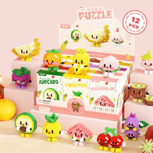 Cute fruits micro building block